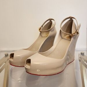 Melissa’s Patchuli X Platform Wedge Cream